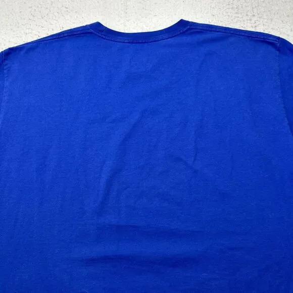 Disney Parks Men's XL Walt Disney World Crewneck Graphic T Shirt 1971 Logo Blue - Picture 10 of 11